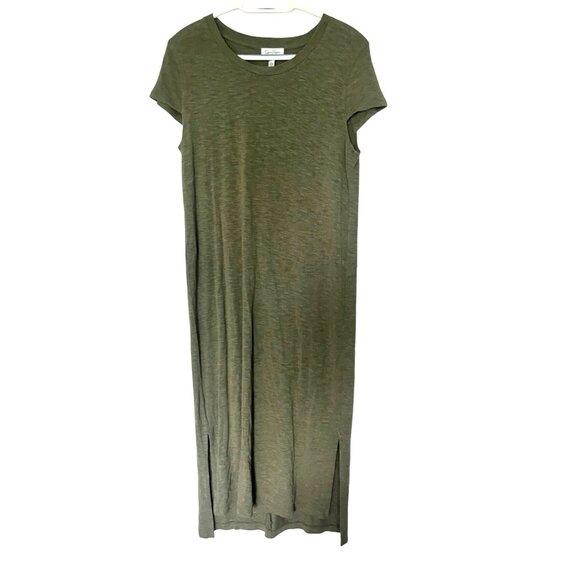 Jessica Simpson Green Short Sleeve Maxi Dress Size Large Bodycon - Picture 1 of 8
